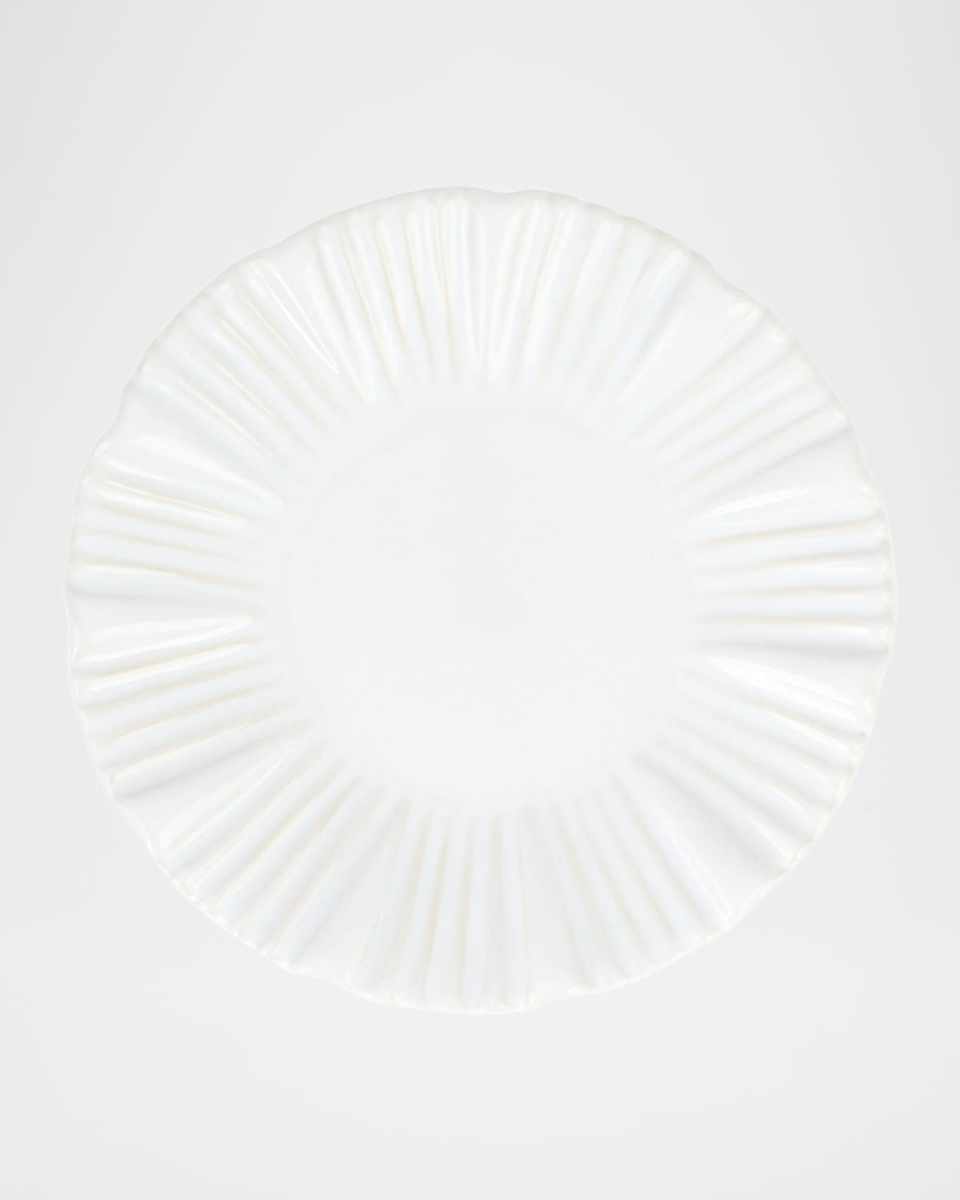 Bari Cocktail Plate, White